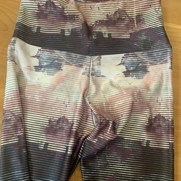 Purple Patterned Tights: Onzie - Picture 8 of 13